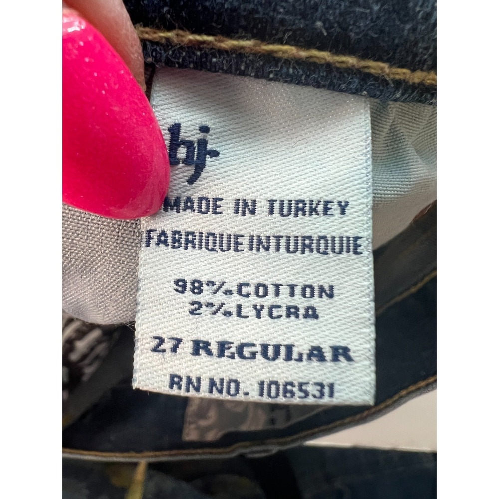 HJ Harlow Womens jeans Bootcut Size 27 Blue Denim W27 L34 - Picture 12 of 16